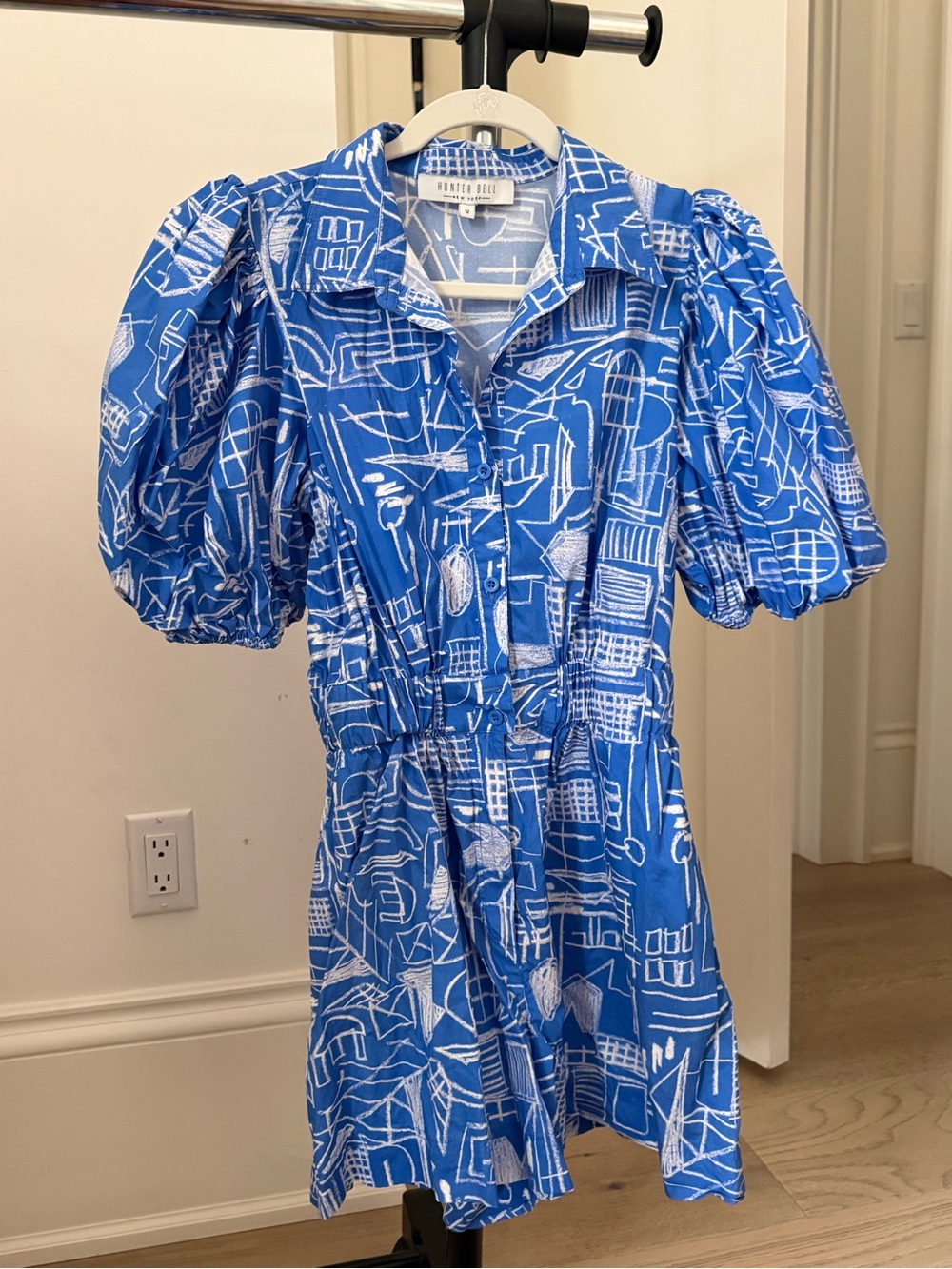 HUNTER BELL Pia Jumpsuit in the Blue Chalk Lane print